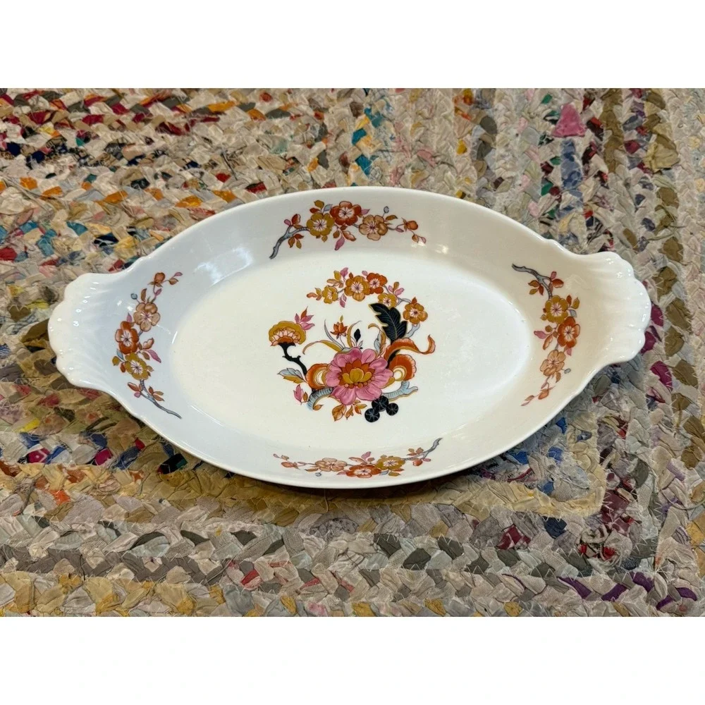 VTG Maison Buffet By The Shafford Floral Porcelain Micro-Ovenproof Dish‎ France